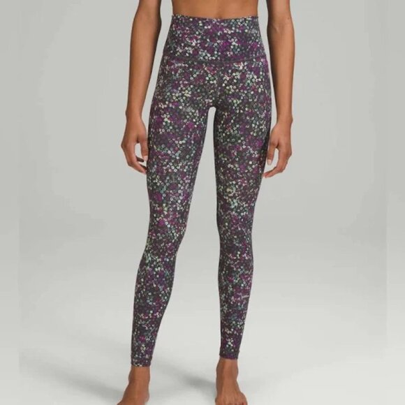 lululemon athletica Pants - Lululemon Women's Wunder Under High Rise Full On Luxtreme Fleur Leggings 4
